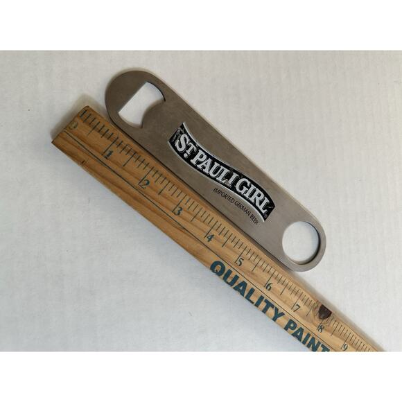 Flat Bottle Openers/ Bar Key, Steel St. Pauli Girl German Beer Bar - Picture 4 of 5